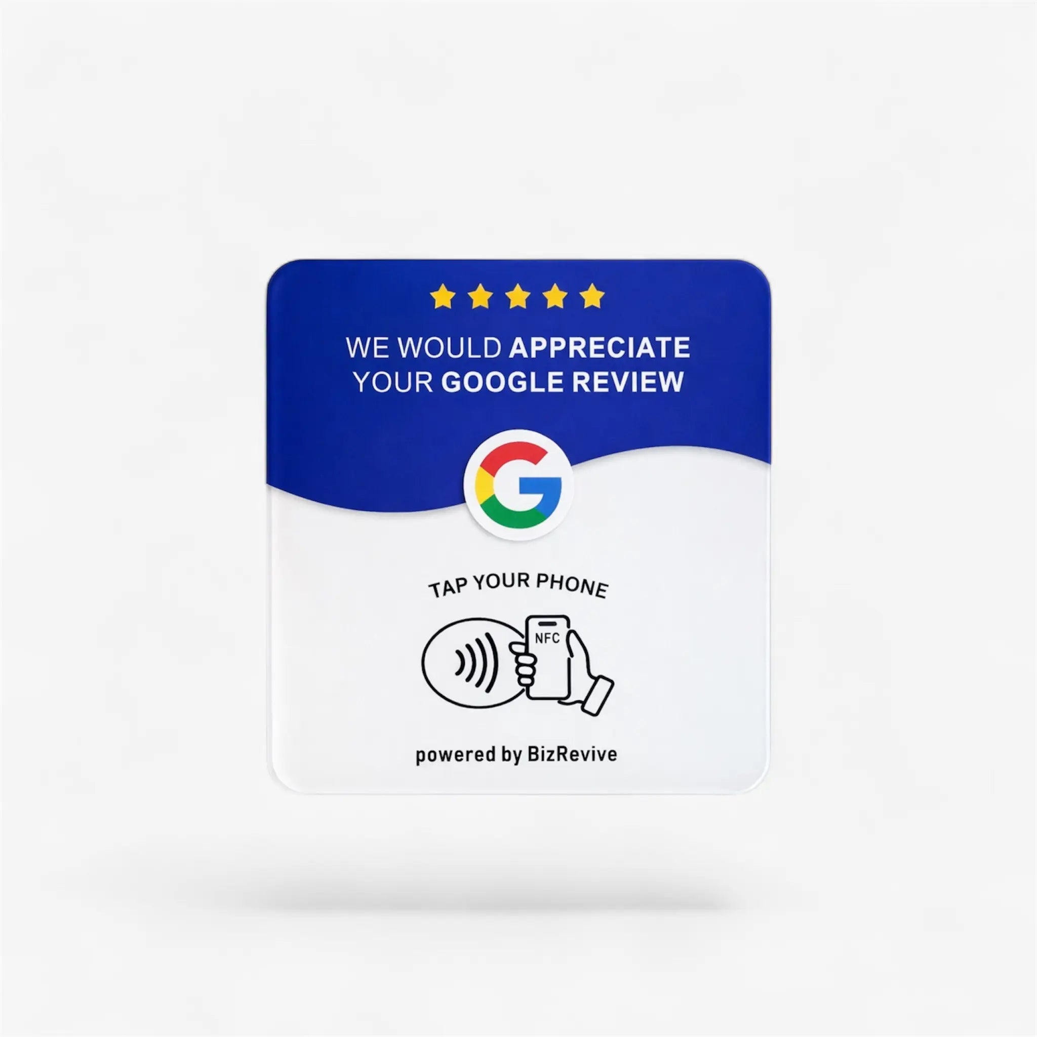 BizRevive NFC Google Review Tap Plate for Australian businesses