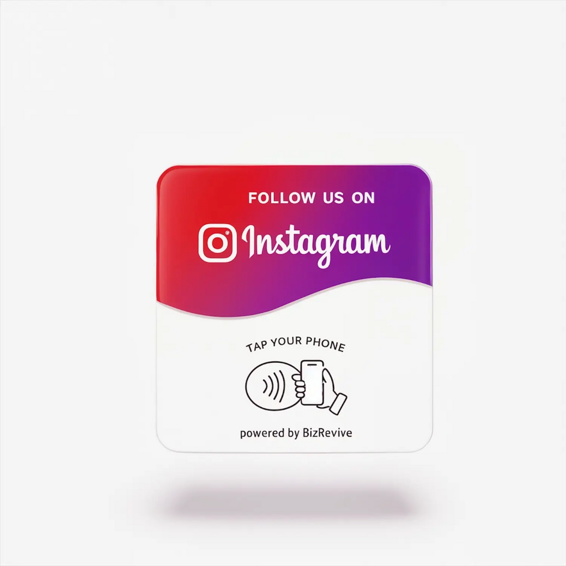 BizRevive NFC Instagram Follow Plate for Australian businesses — Bondi Sydney