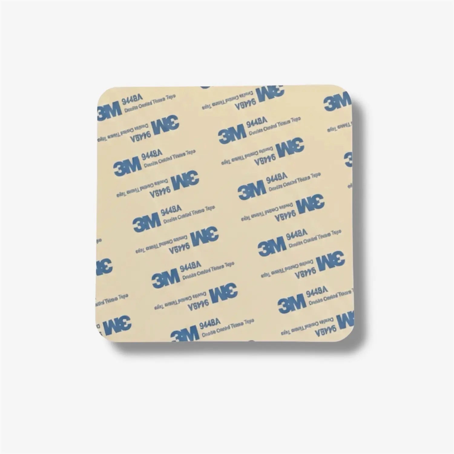 Back view of premium high gloss acrylic NFC google review plate with 3M adhesive for Newtown cafe installations